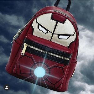 NWT Disney Marvel Iron Man Loungefly Light-Up Mini Backpack